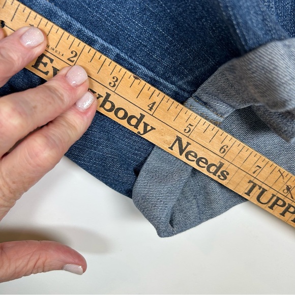 Vintage America Bestie Embroidered Denim Women Shorts Size 14 - Picture 5 of 8